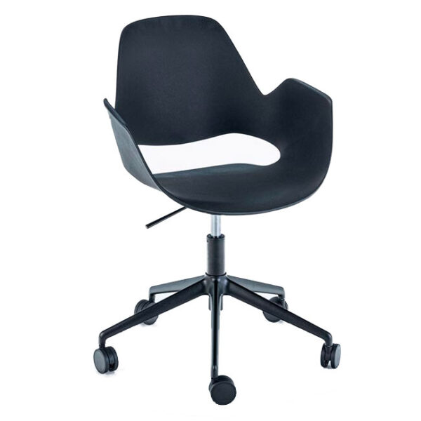 Falk Armchair   Star Swivel  Sort Sæde    Houe