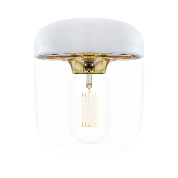 Acorn Lampeskærm   White Brass   Umage