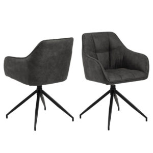 Brenda Spisebordsstol   Antracitgrå